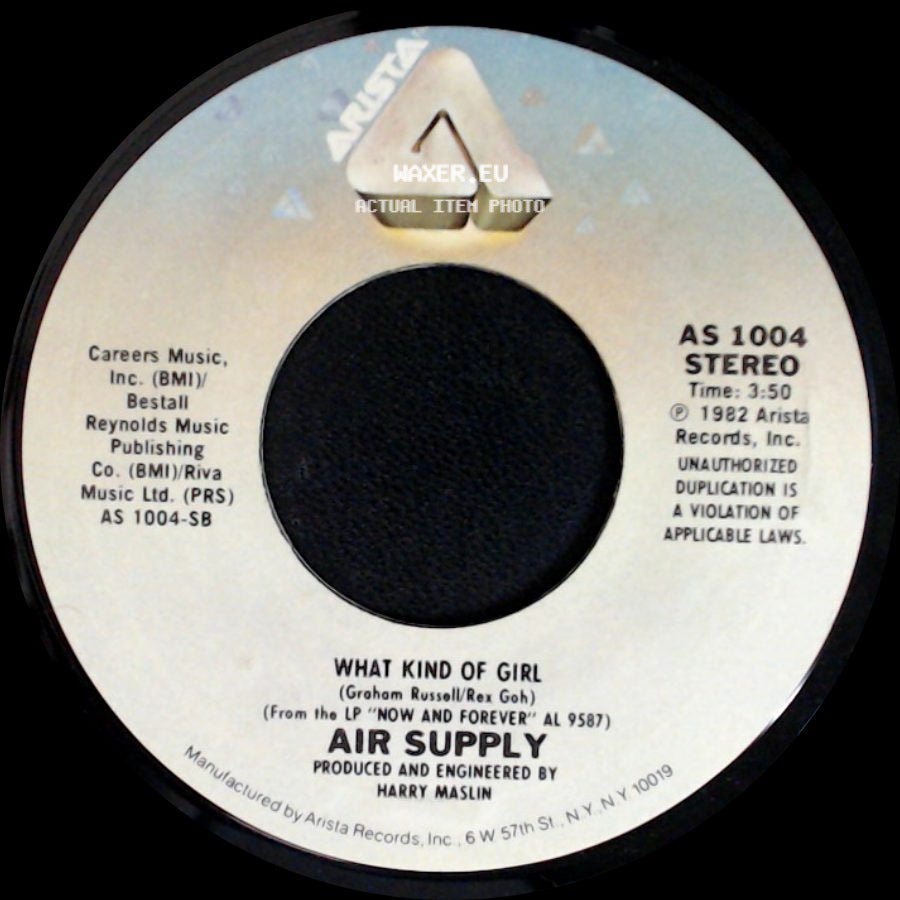 Air Supply - Two Less Lonely People In The World / What Kind Of Girl side B