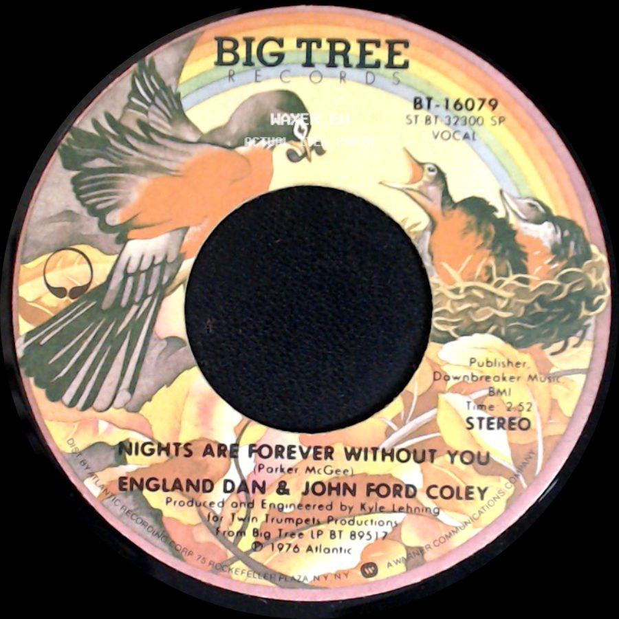 England Dan & John Ford Coley - Showboat Gambler / Nights Are Forever Without You side B