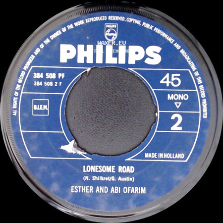 Esther And Abi Ofarim - Cinderella-Rockefella / Lonesome Road side B