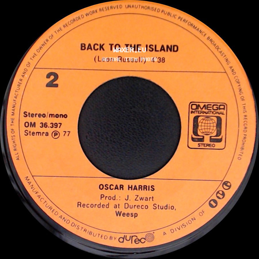 Oscar Harris - Back To The Island / I'm Still In Love With You side A