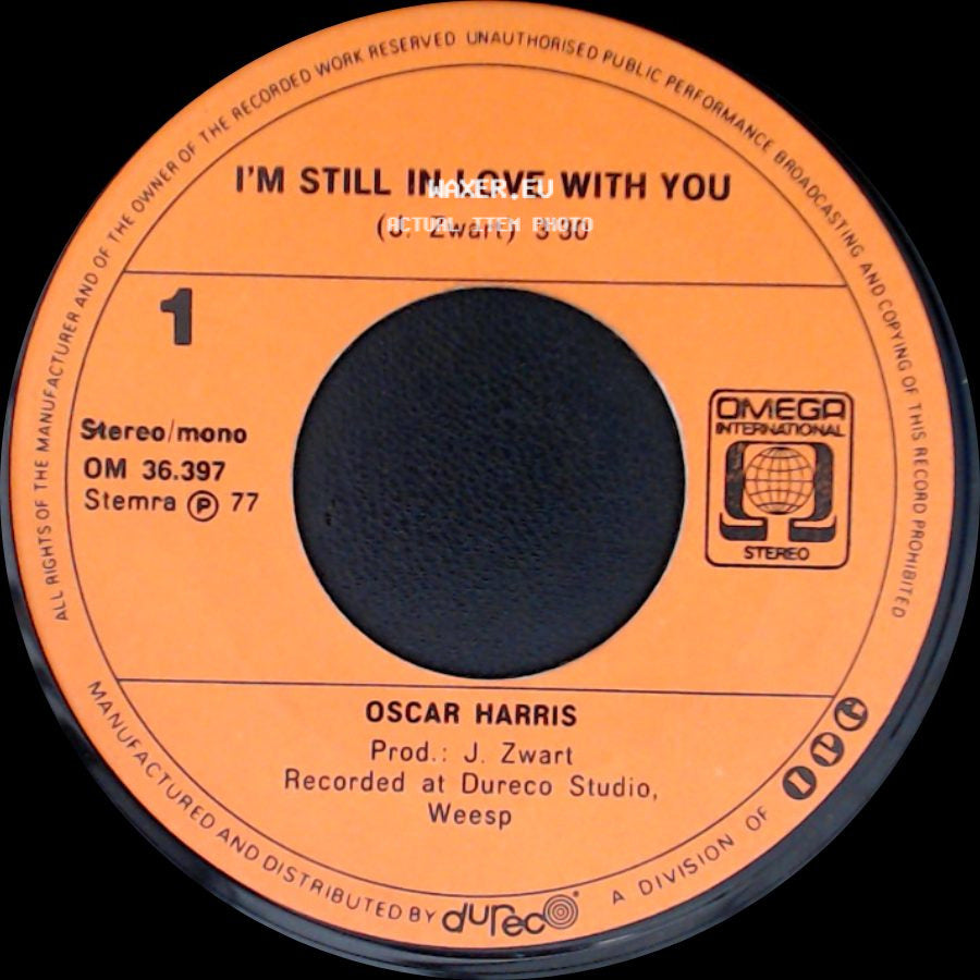 Oscar Harris - Back To The Island / I'm Still In Love With You side B
