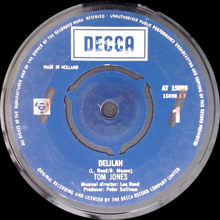 Tom Jones - Delilah / Smile side A