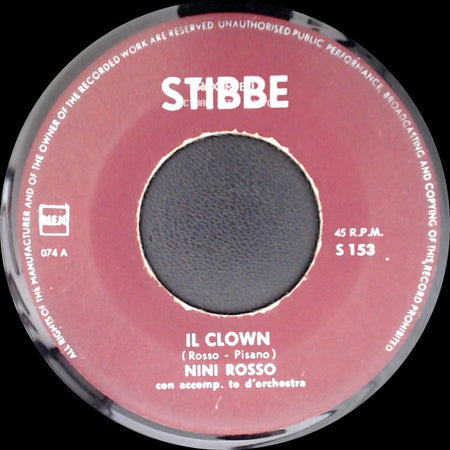 Nini Rosso - Il Silenzio / Il Clown side B