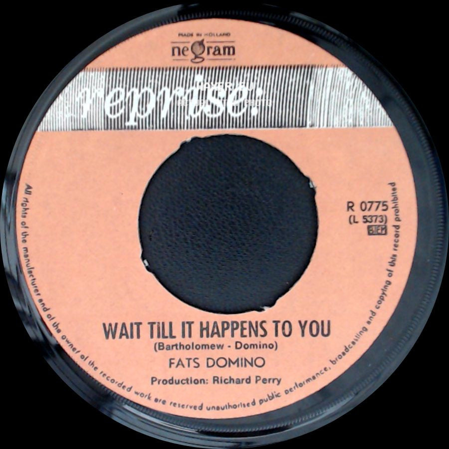 Fats Domino - Wait Till It Happens To You / Lovely Rita side A