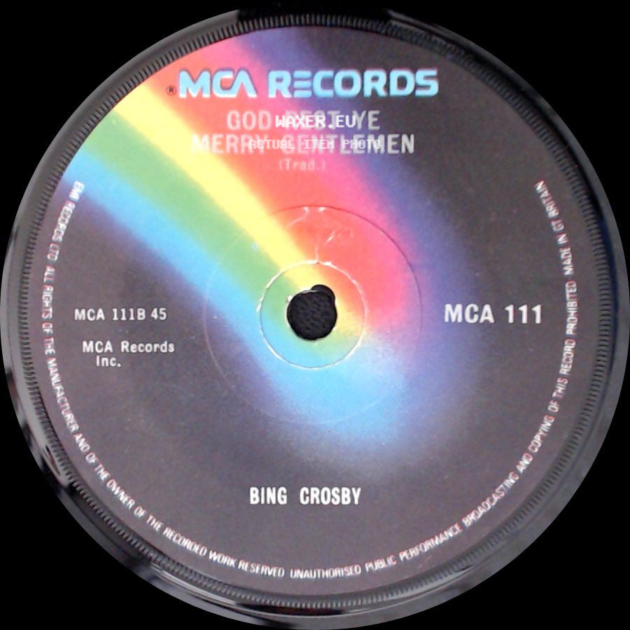 Bing Crosby - God Rest Ye Merry Gentlemen / White Christmas side A