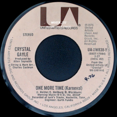 Crystal Gayle - Oh My Soul / One More Time (Karneval) side B