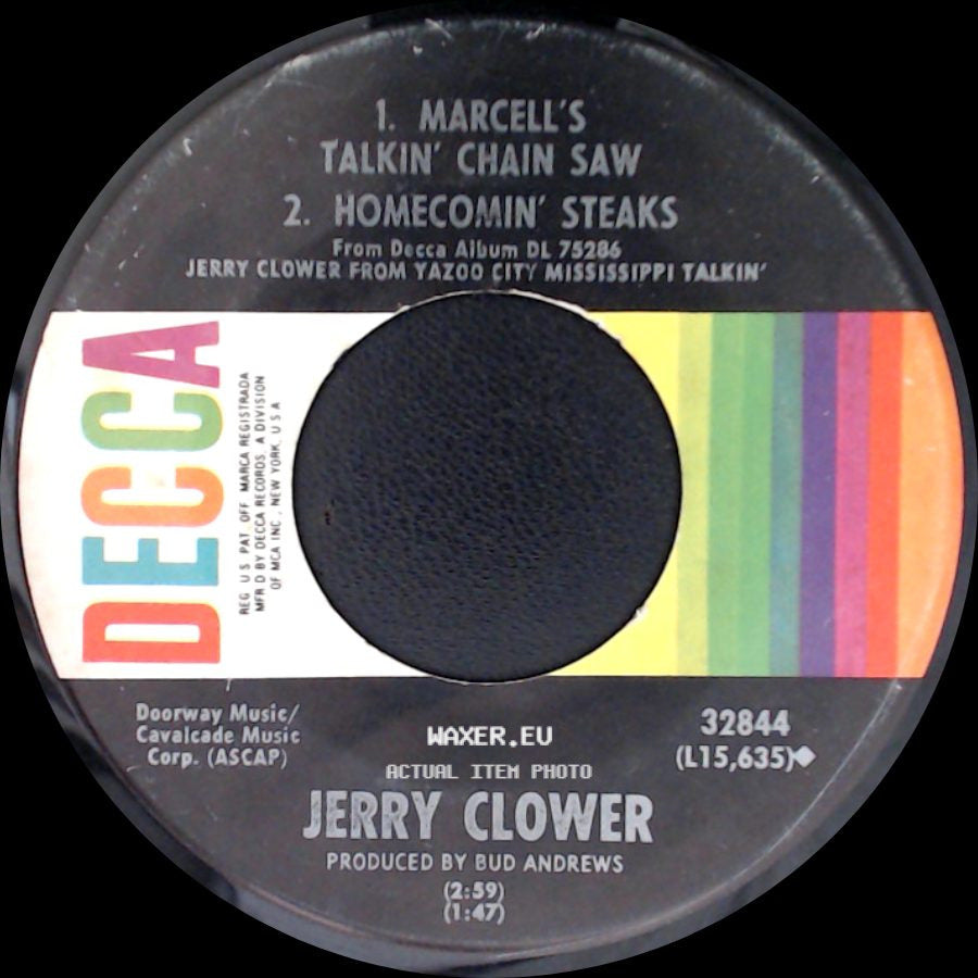 Jerry Clower - Marcell's Talkin' Chain Saw / Homecomin' Steaks / A Coon Huntin' Story side A