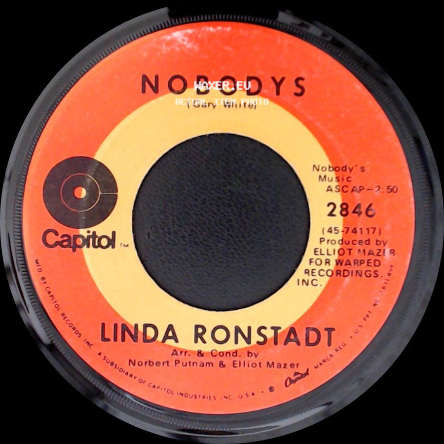 Linda Ronstadt - Nobodys (Gary White) / Long Long Time side A
