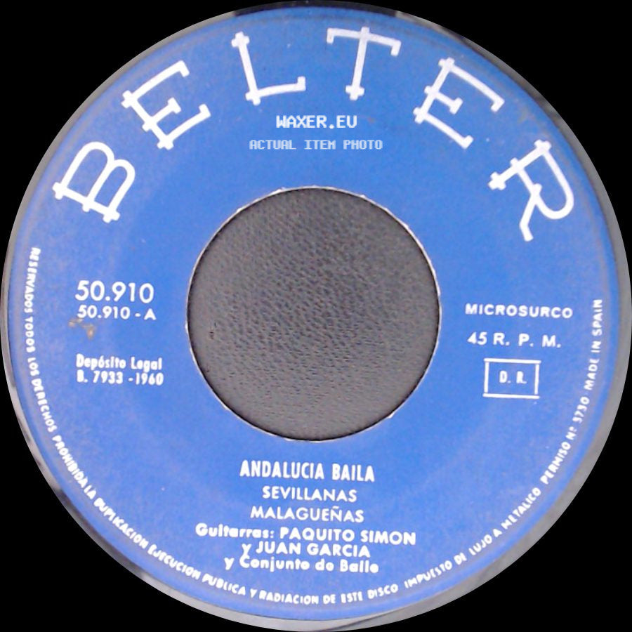 Tanguillo, Zambra Gitana - Andalucia Baila / Andalucia Baila side A
