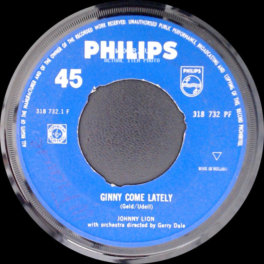 Johnny Lion - Ginny Come Lately / Dear One side A
