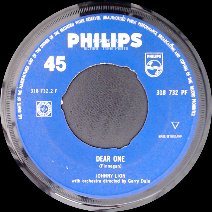 Johnny Lion - Ginny Come Lately / Dear One side B