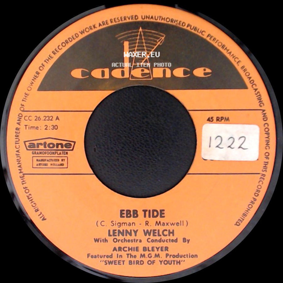 Lenny Welch - Ebb Tide / Congratulations, Baby side A