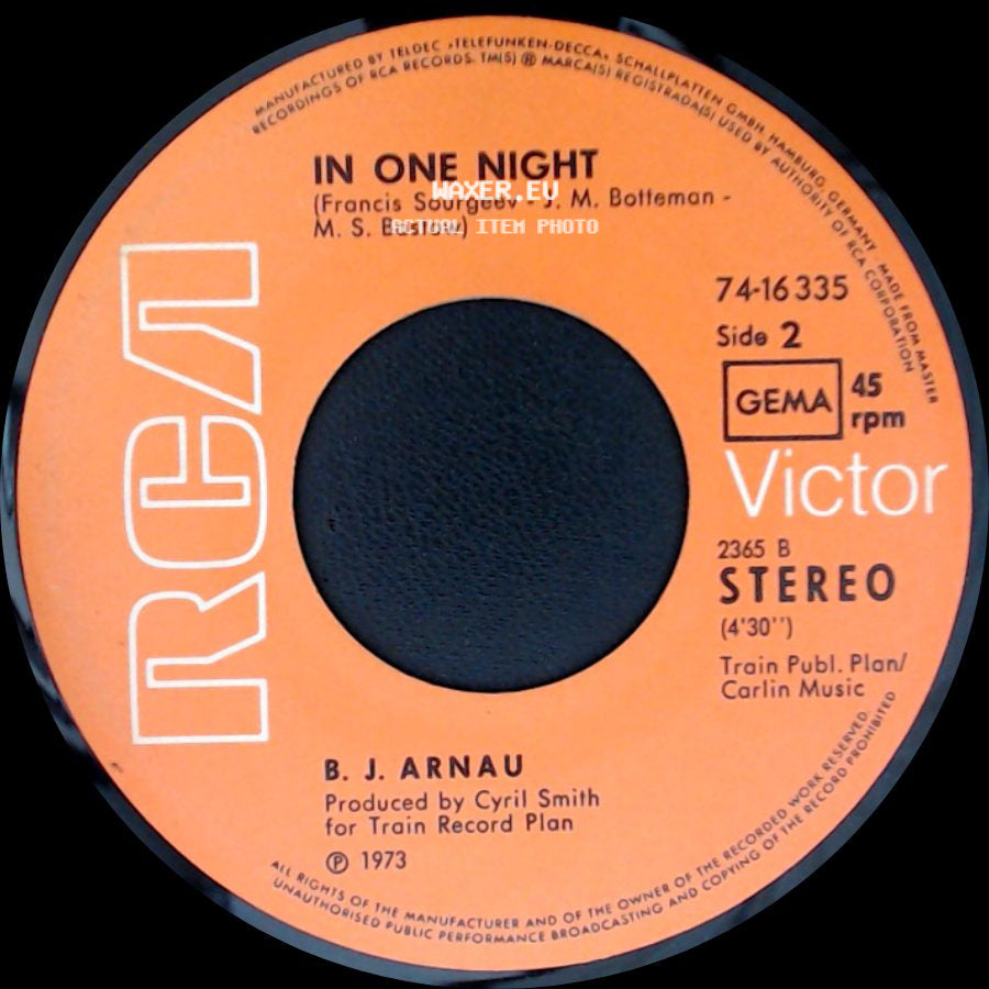 B. J. Arnau - Live And Let Die / In One Night side B