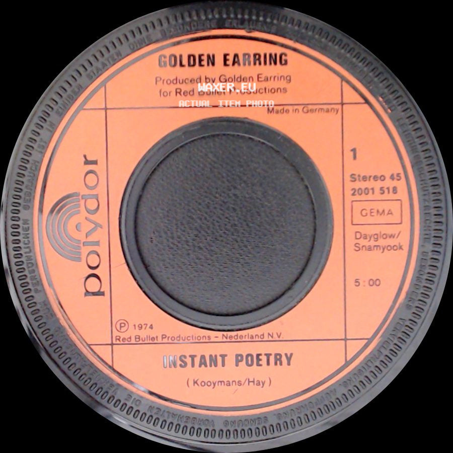 Golden Earring - Instant Poetry / From Heaven From Hell side A