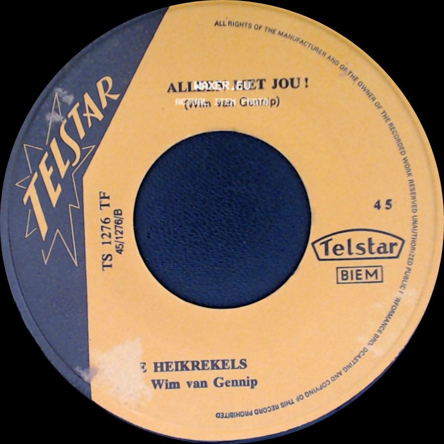De Heikrekels - Carnaval ! / Alleen Met Jou ! side B