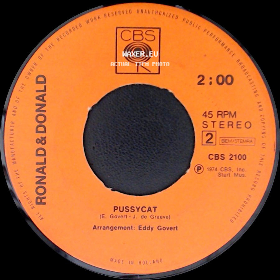 Ronald & Donald - Kwek, Kwek / Pussycat side B