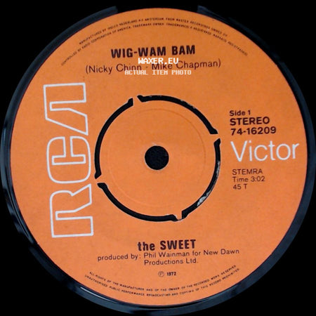 The Sweet - Wig-Wam Bam / New York Connection side A