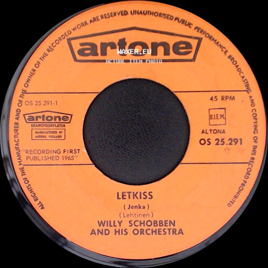Willy Schobben And His Orchestra - Helsinki-Jenka / Letkiss side B