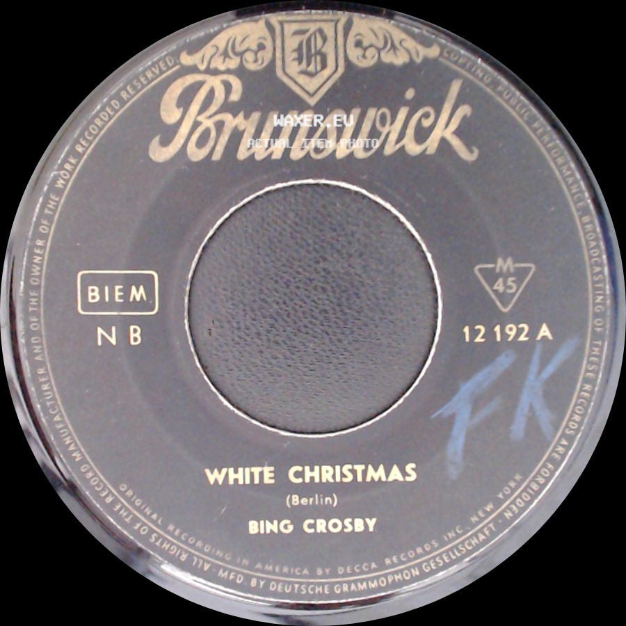 Bing Crosby - White Christmas / Silent Night side A