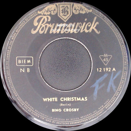 Bing Crosby - White Christmas / Silent Night side A