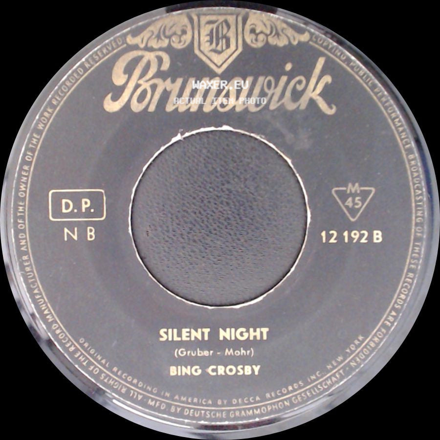 Bing Crosby - White Christmas / Silent Night side B