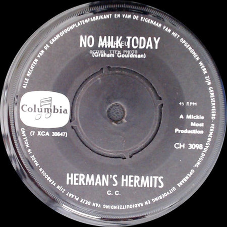 Herman's Hermits - No Milk Today / Dandy side A