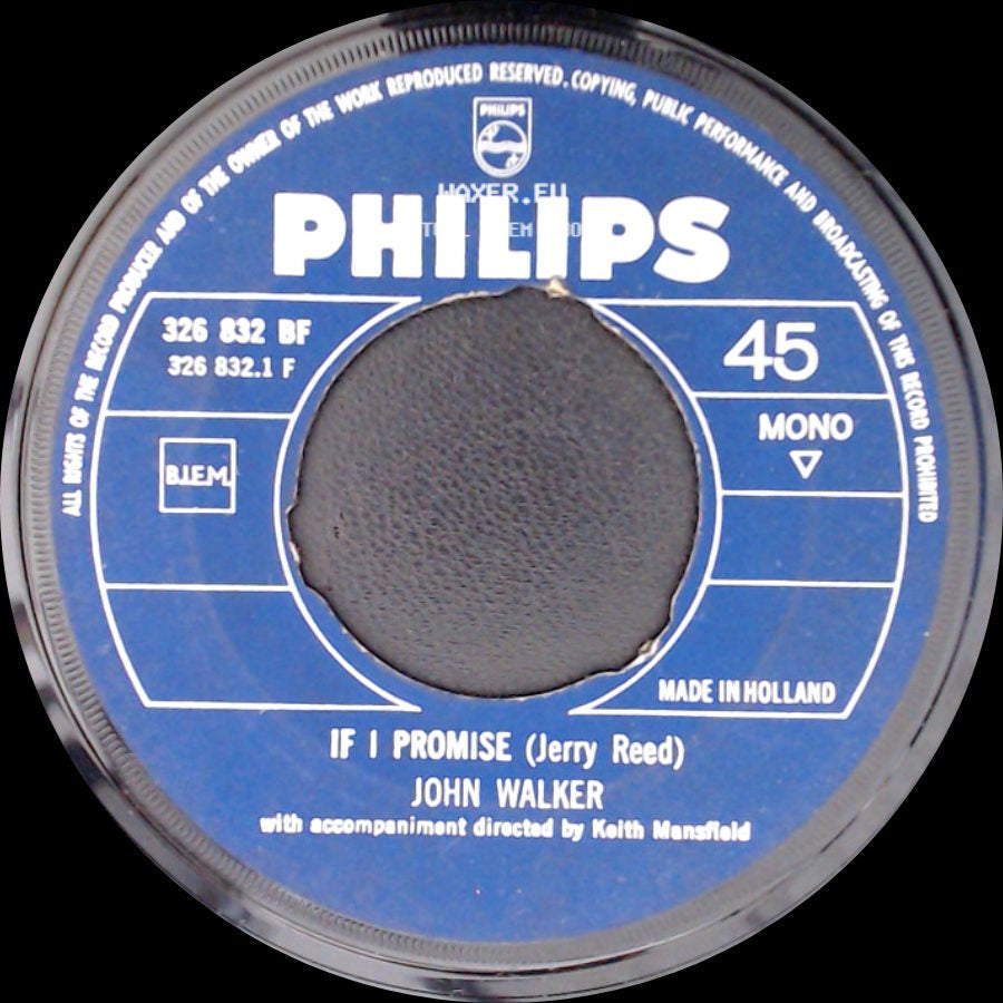 John Walker - I See Love In You / If I Promise side B