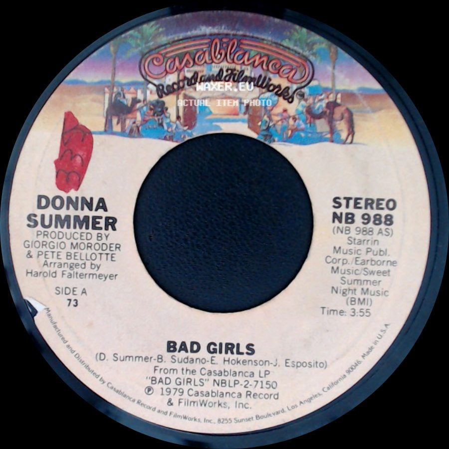 Donna Summer - Bad Girls / On My Honor side A