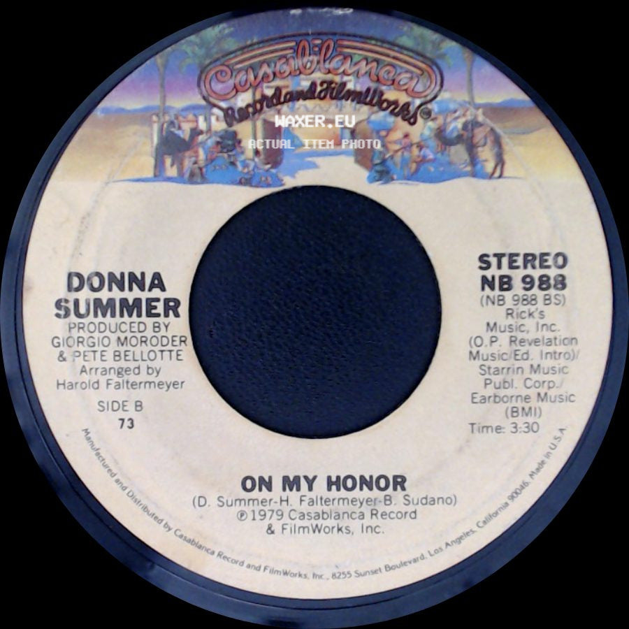 Donna Summer - Bad Girls / On My Honor side B