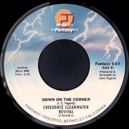 Creedence Clearwater Revival - Fortunate Son / Down On The Corner side B