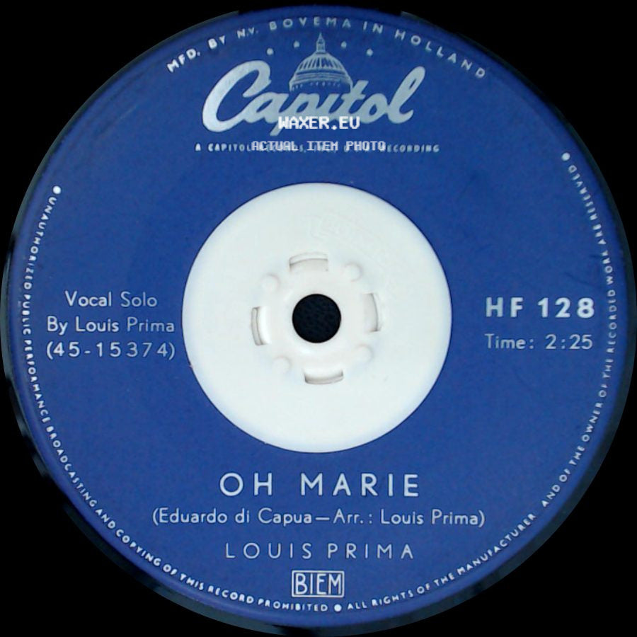 Louis Prima - Oh Marie / Buona Sera side A