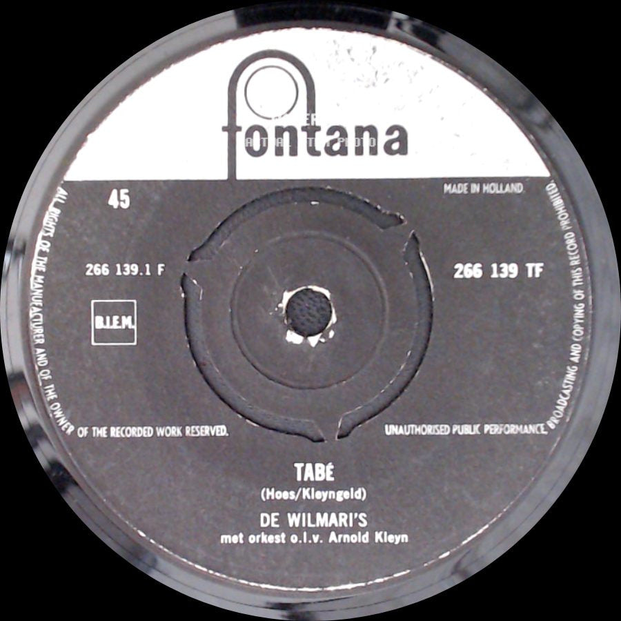 De Wilmari's - Barcelona / Tabé side B