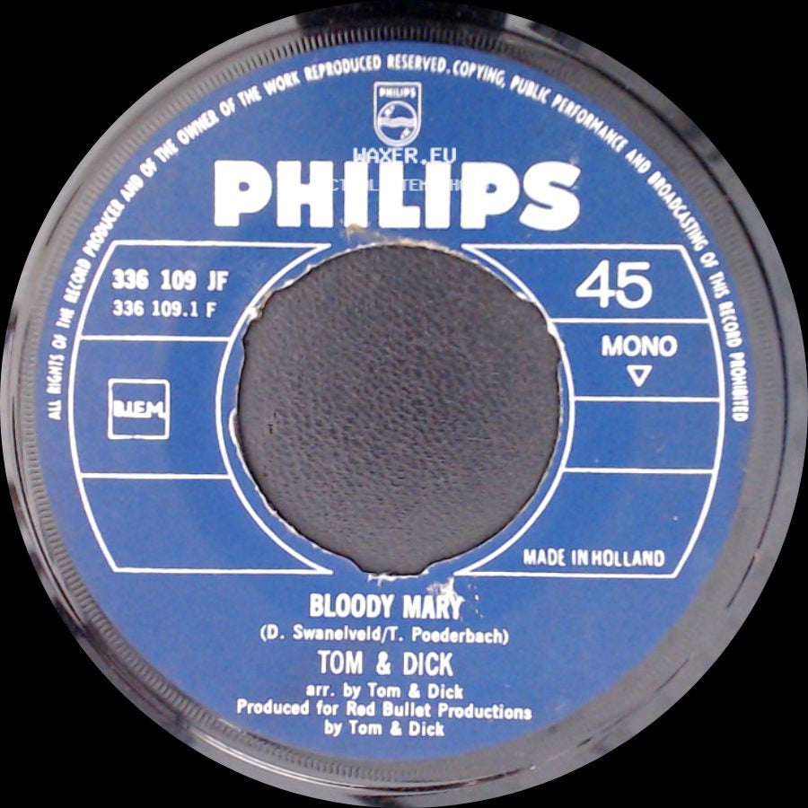 Tom & Dick - Ome Arie / Bloody Mary side B