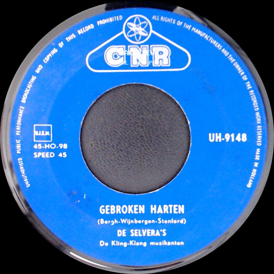 De Selvera's - Gebroken Harten / Twee Reebruine Ogen side A