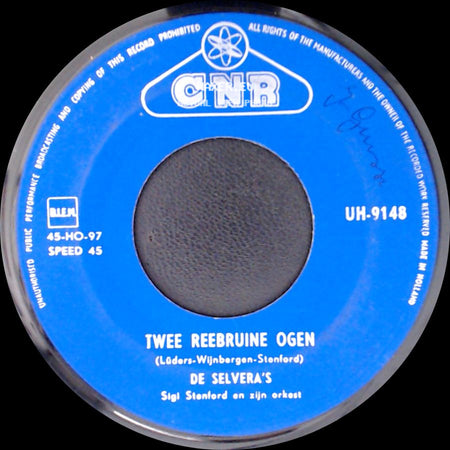 De Selvera's - Gebroken Harten / Twee Reebruine Ogen side B