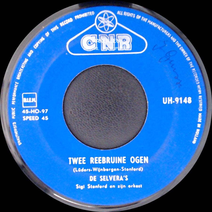 De Selvera's - Gebroken Harten / Twee Reebruine Ogen side B