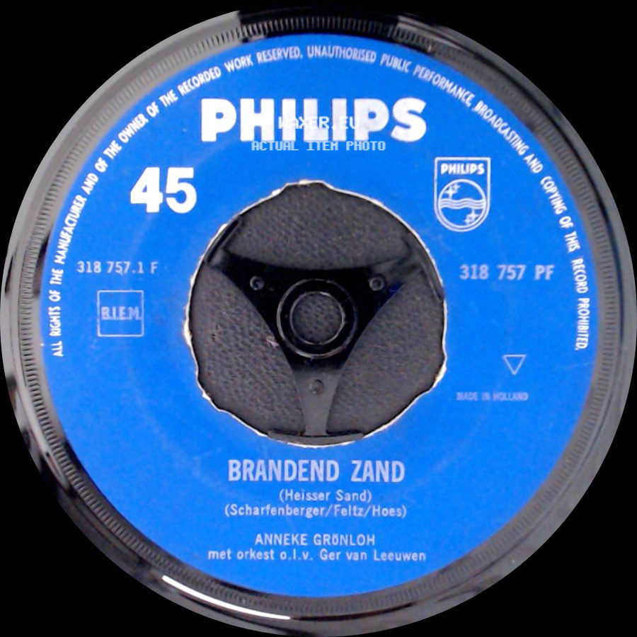 Anneke Gronloh - Trommel Van Bahia (42 In Chicago) / Brandend Zand (Heisser Sand) side B