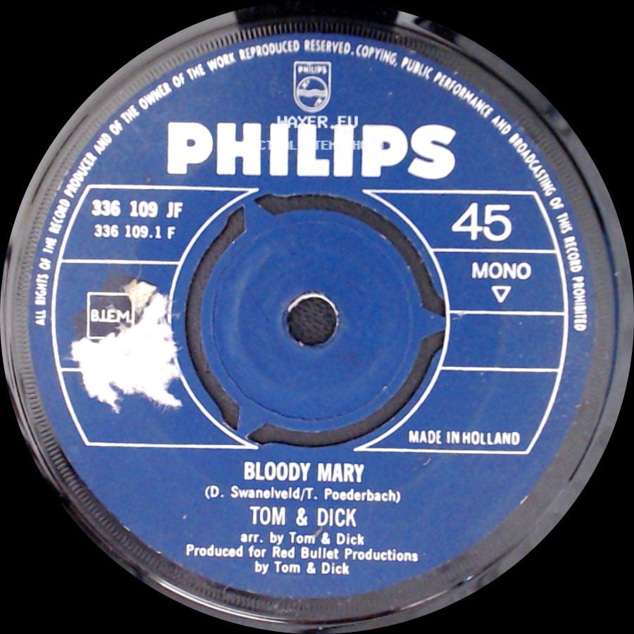 Tom & Dick - Bloody Mary / Ome Arie side A