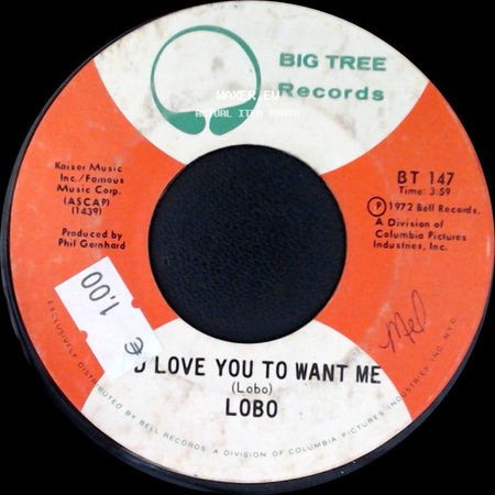 Lobo - Am I True To Myself / You Love You To Want Me side B