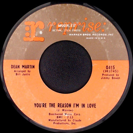 Dean Martin - You're The Reason I'm In Love / I Will side A