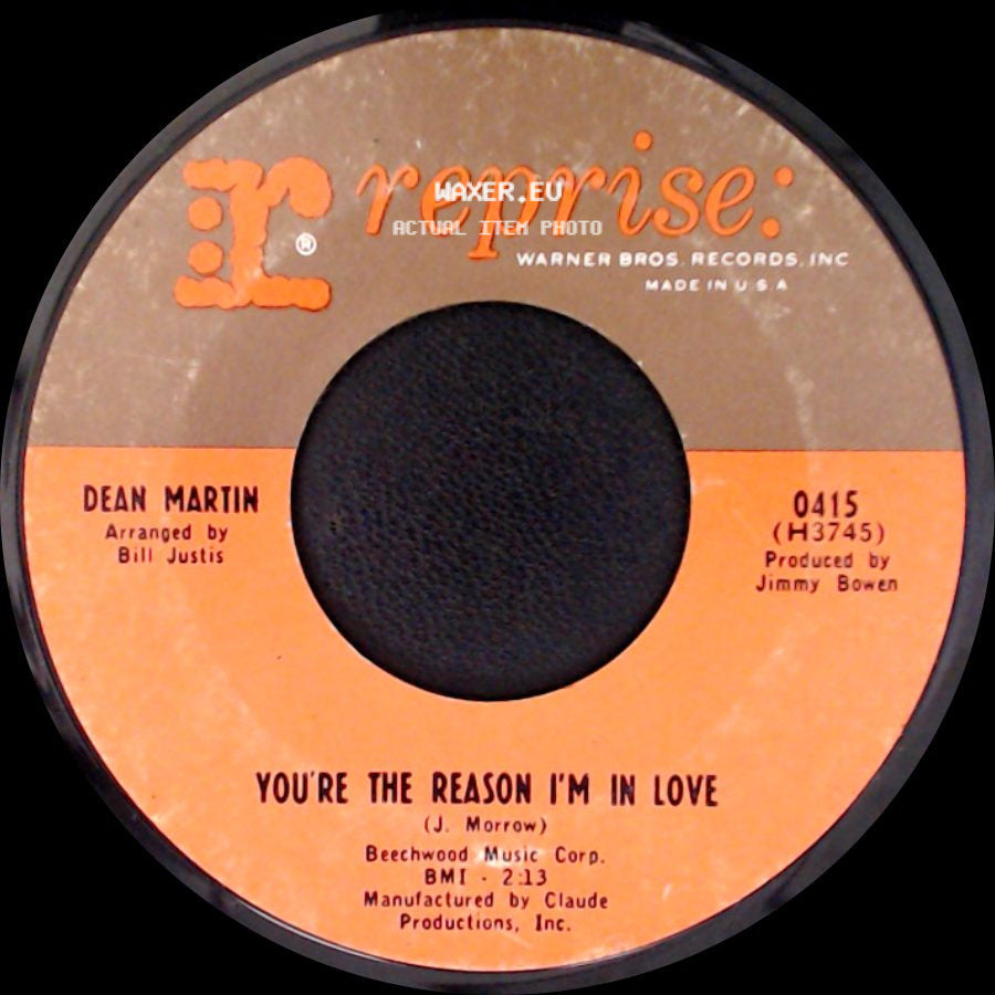 Dean Martin - You're The Reason I'm In Love / I Will side A