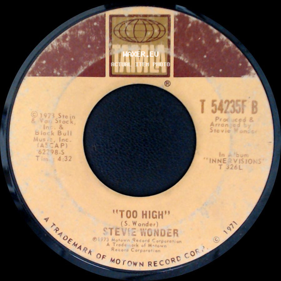 Stevie Wonder - Too High / Higher Ground side A