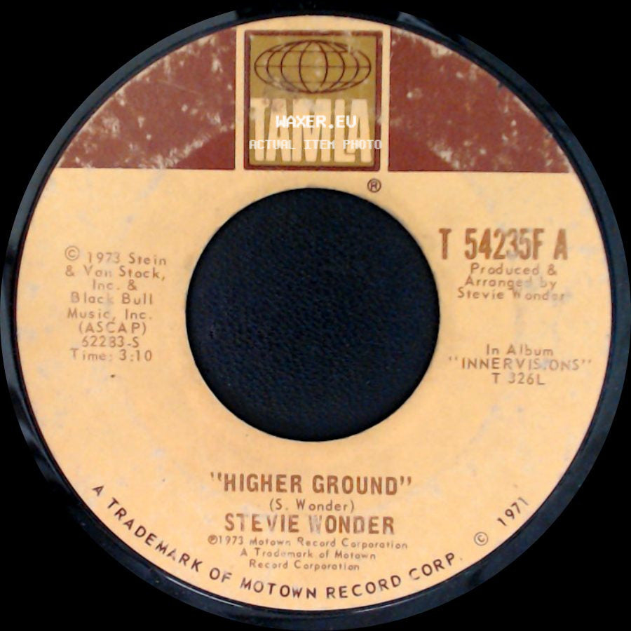 Stevie Wonder - Too High / Higher Ground side B