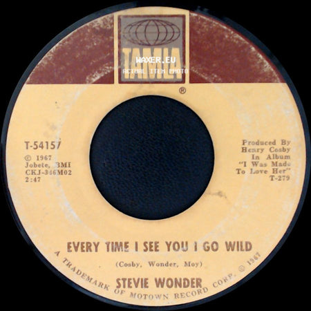 Stevie Wonder - I'm Wondering / Every Time I See You I Go Wild side B