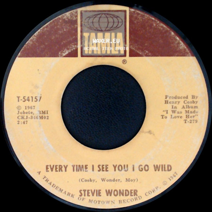 Stevie Wonder - I'm Wondering / Every Time I See You I Go Wild side B