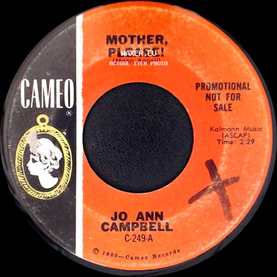 Jo Ann Campbell - Waitin' For Love / Mother, Please! side B