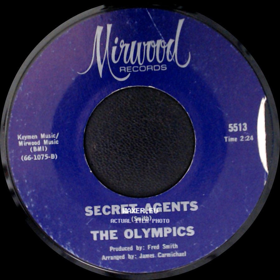 The Olympics - Secret Agents / Mine Exclusively side A