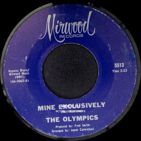 The Olympics - Secret Agents / Mine Exclusively side B
