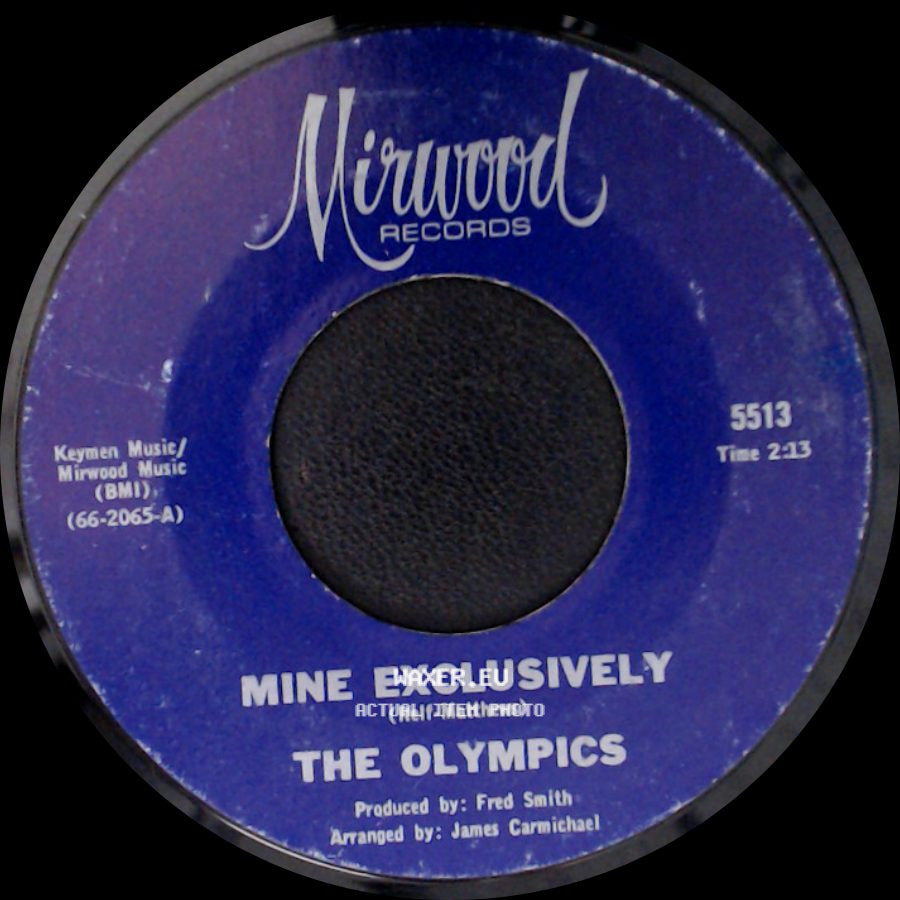 The Olympics - Secret Agents / Mine Exclusively side B