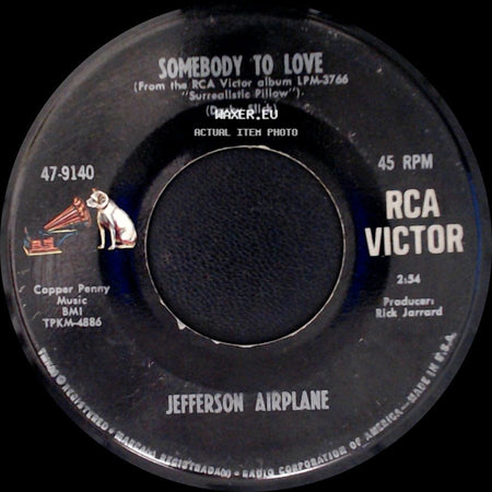 Jefferson Airplane - Somebody To Love / She Has Funny Cars side A
